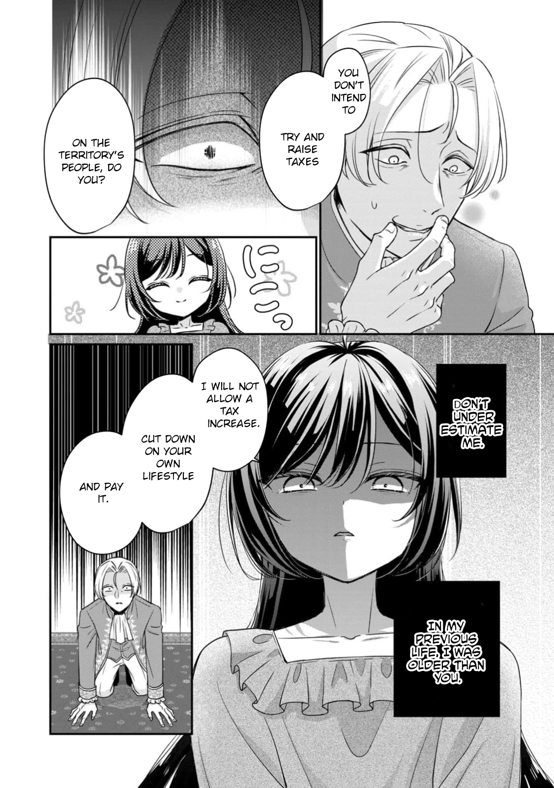 The Duke's Daughter Who Was Condemned Is Reborn as the Child of the Final Boss Queen Chapter 1 - . Page 46